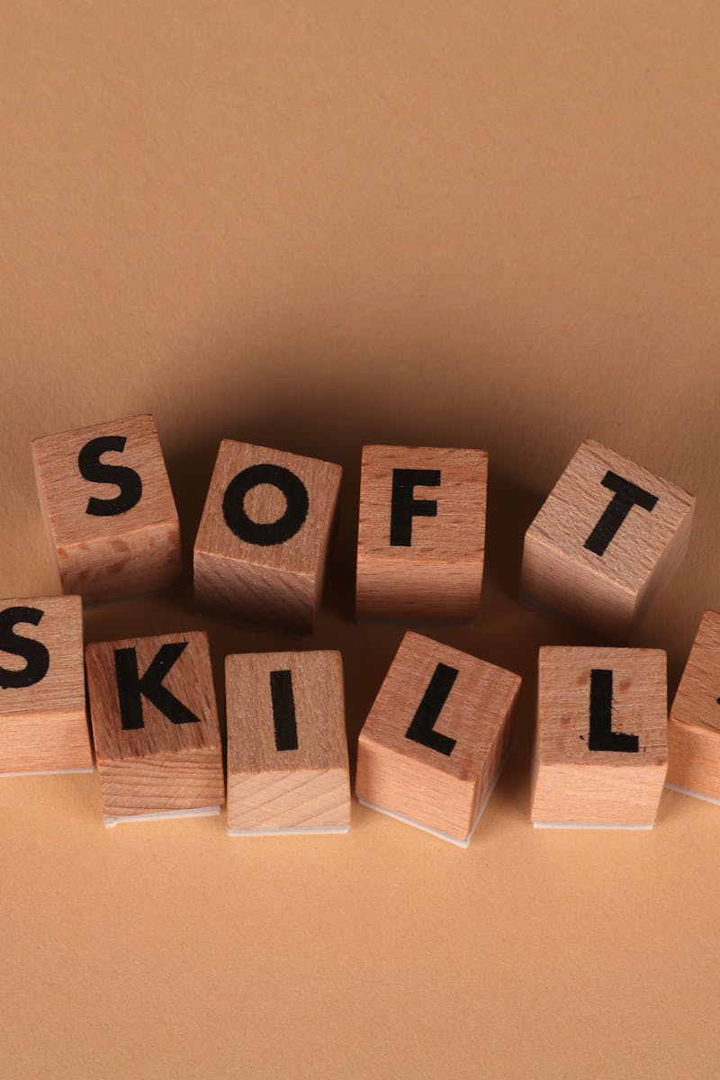 Wooden letter blocks spell out 